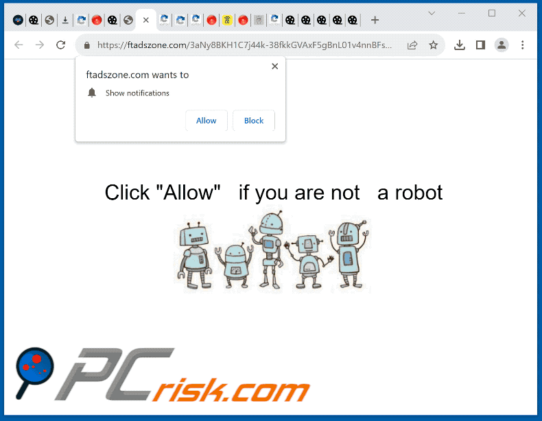 ftadszone[.]com website appearance (GIF)