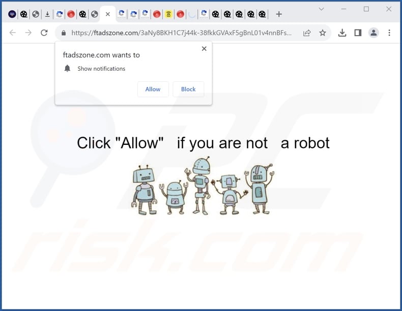ftadszone[.]com pop-up redirects