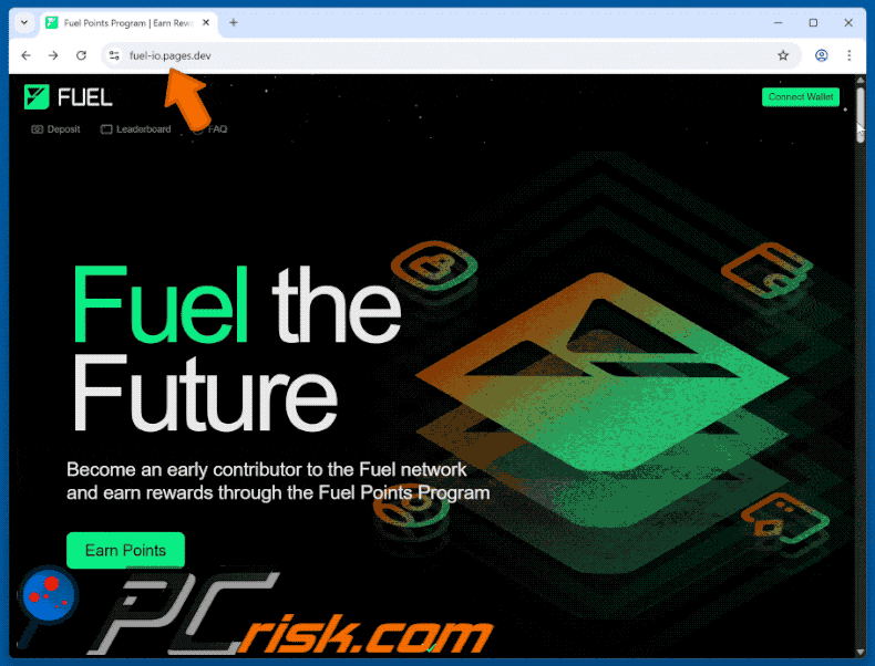 Appearance of FUEL Points Program scam