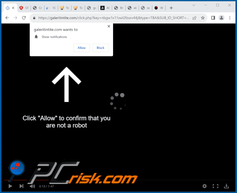 galeritintite[.]com website appearance (GIF)