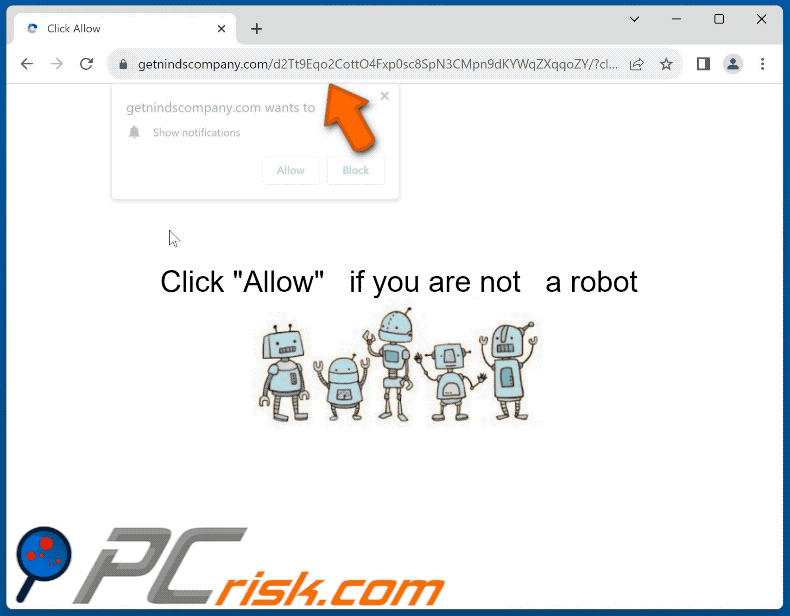 getnindscompany[.]com website appearance (GIF)