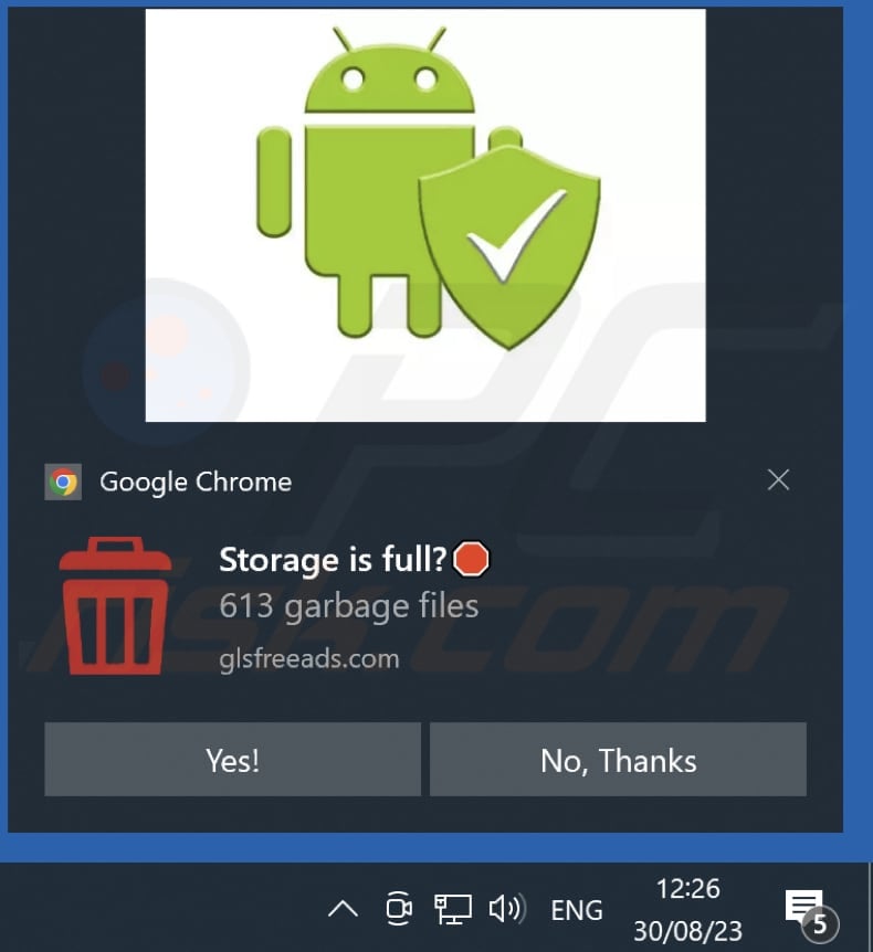 glsfreeads[.]com notification