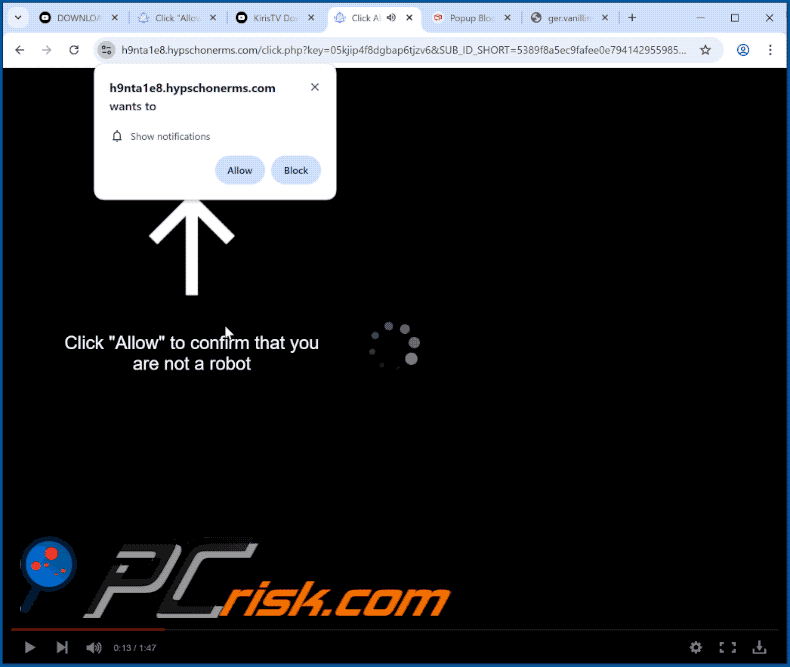 hypschonerms[.]com website appearance (GIF)