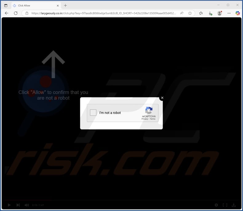 larygeously.co[.]in pop-up redirects
