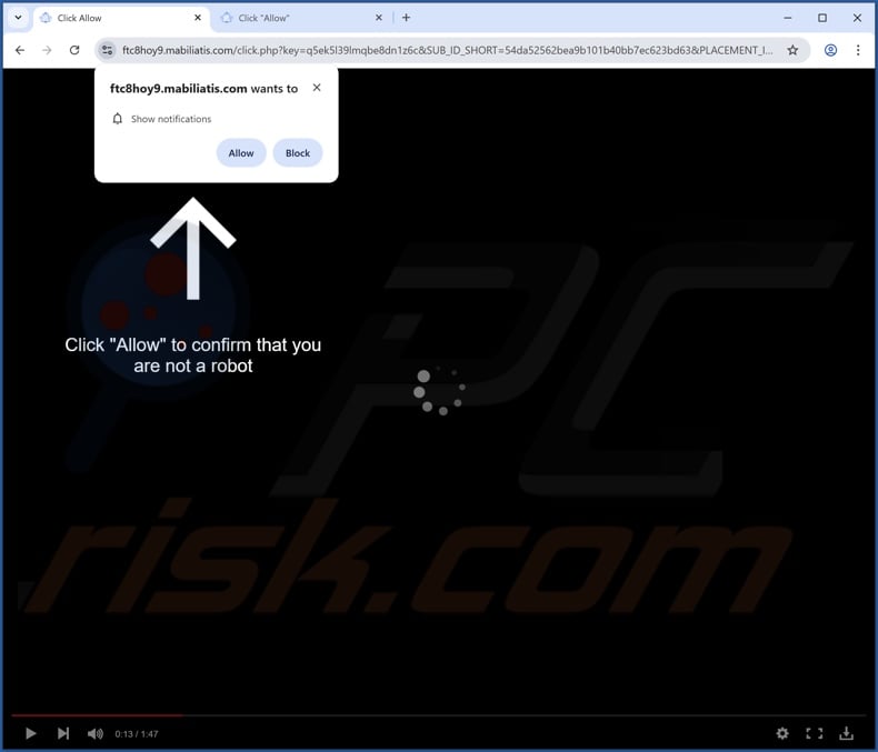 mabiliatis[.]com pop-up redirects