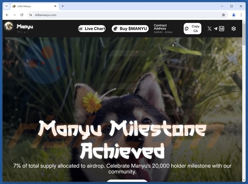 Manyu Airdrop scam
