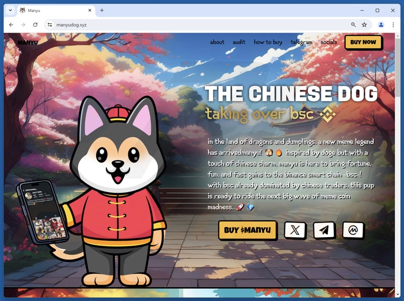 Manyu airdrop scam real website (manyudog.xyz)