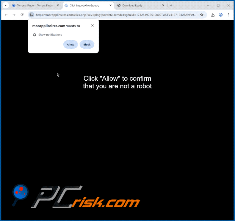 moropplinsires[.]com website appearance (GIF)