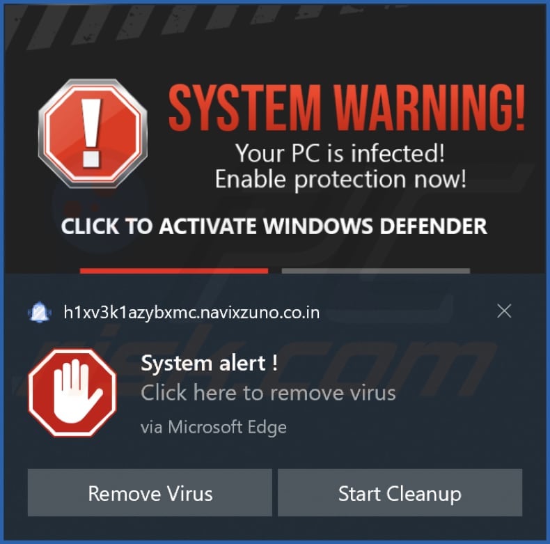 navixzuno.co[.]in notification