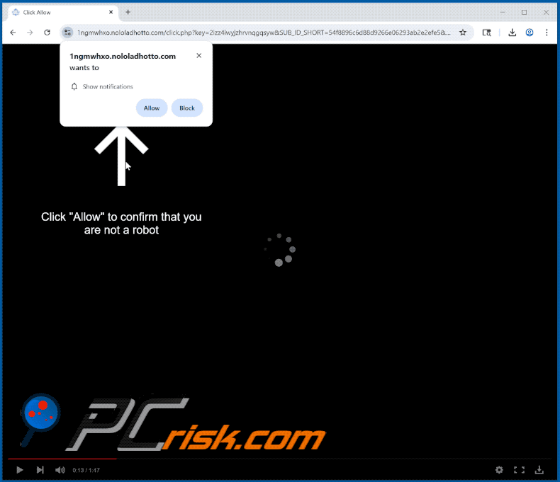 nololadhotto[.]com website appearance (GIF)
