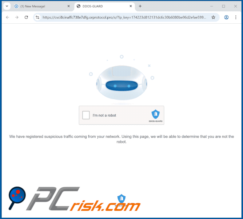 orprotocol[.]pro website appearance (GIF)