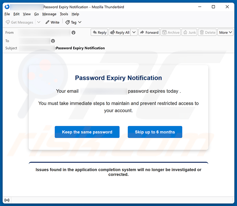Password Expiry Notification email scam (2025-07-22)