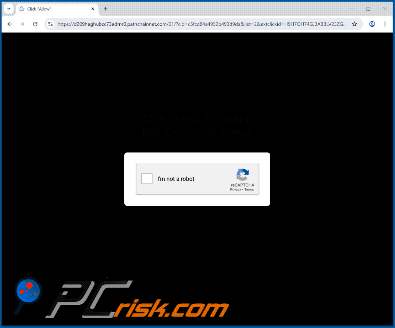 pathchainnet[.]com website appearance (GIF)