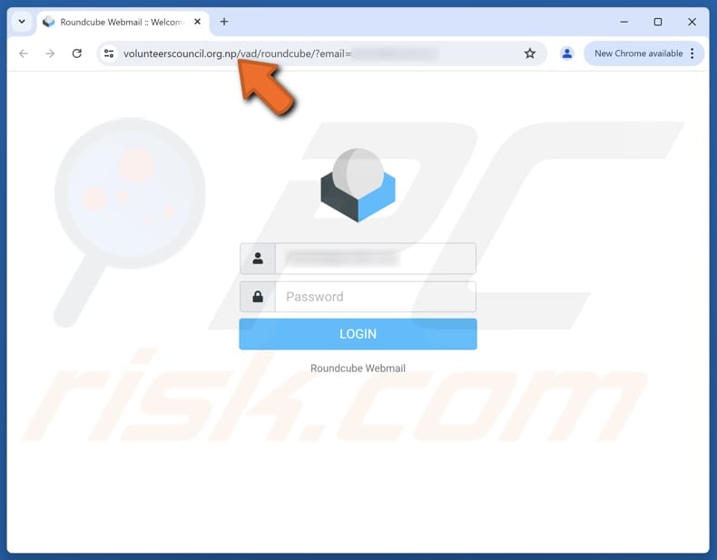 POLICY AMENDMENT Email Scam phishing page