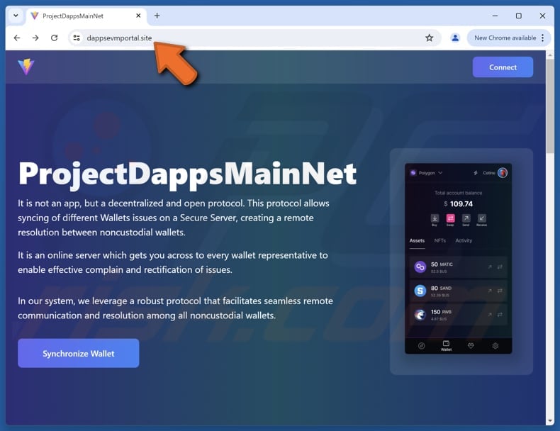 Project Dapps Main Net scam