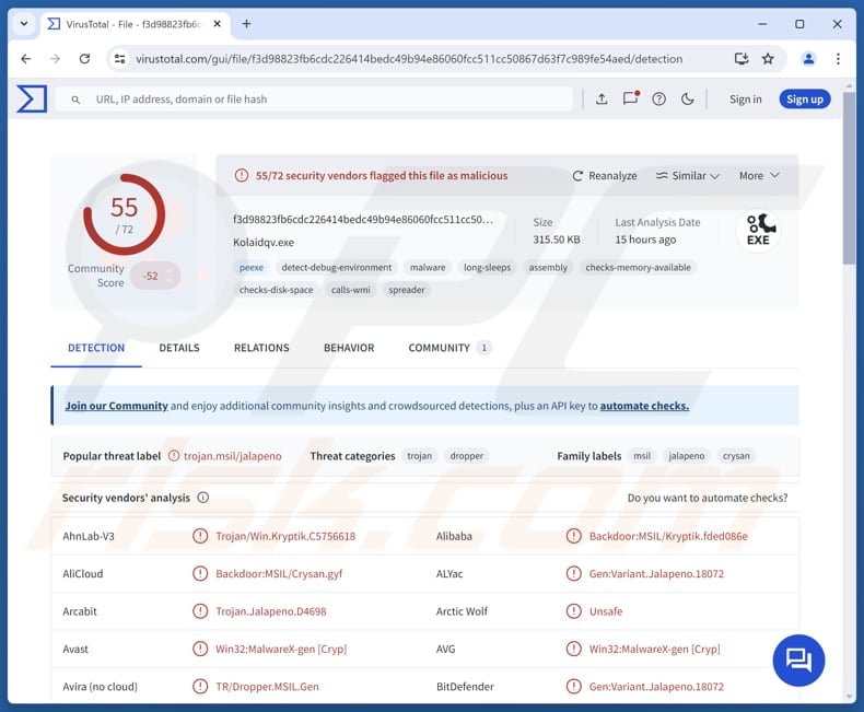 PureRAT malware