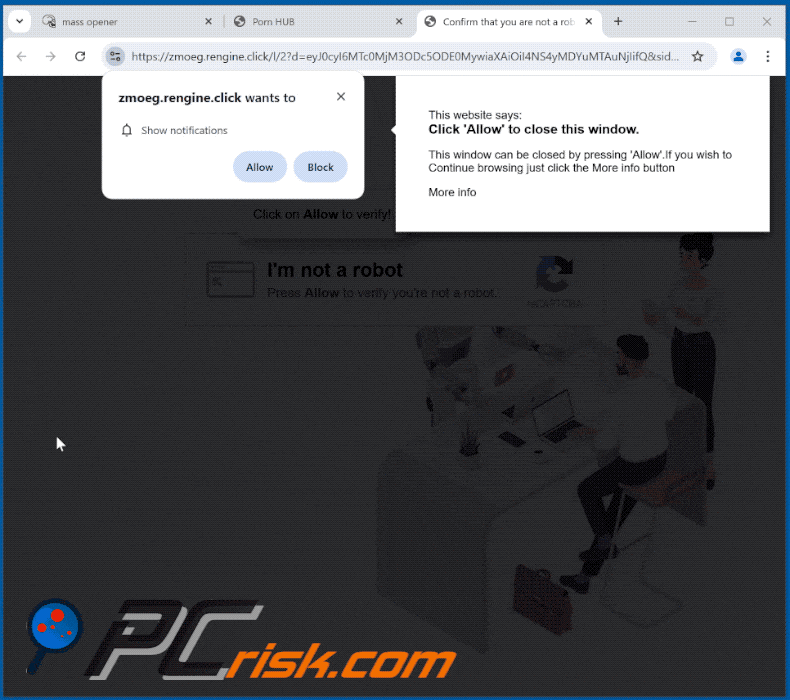 rengine[.]click website appearance (GIF)