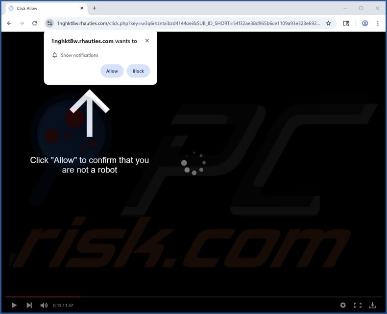 rhauties[.]com pop-up redirects