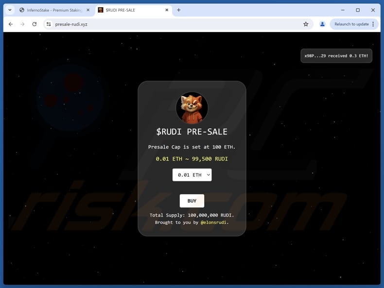 $RUDI Pre-sale scam