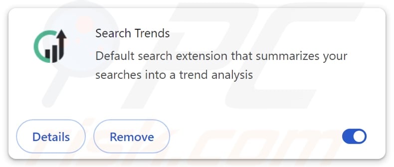 Search Trends browser hijacker