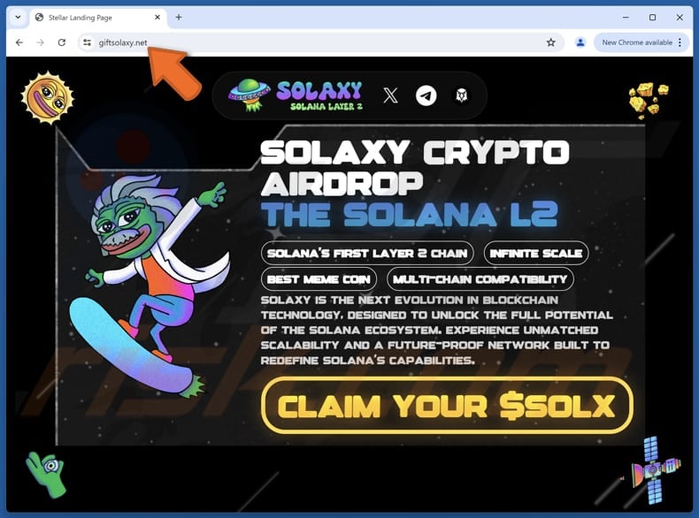 Solaxy (SOLX) Airdrop scam