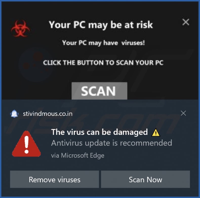 Ad delivered by the stivindmous.co[.]in webpage