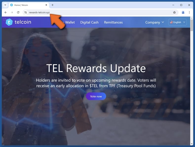 Telcoin ($TEL) Rewards scam