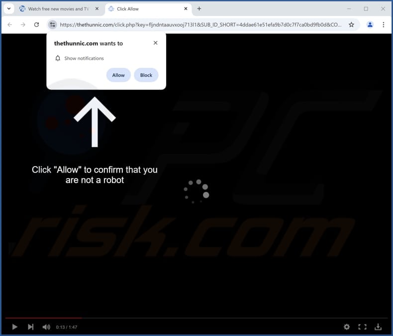 thethunnic[.]com ads