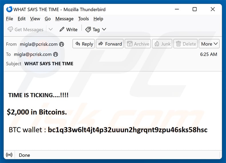 This Is Not A Formal email spam campaign follow-up