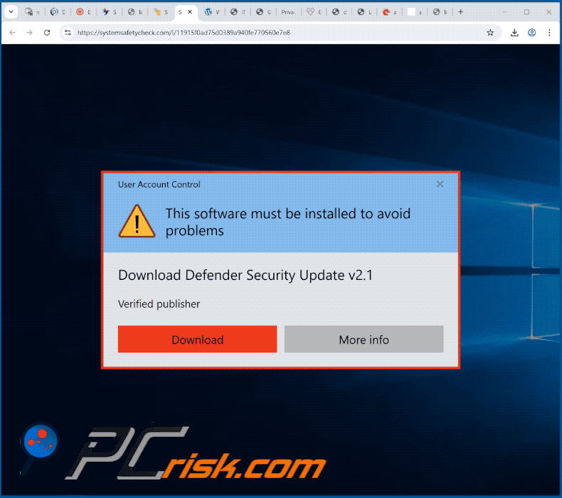 Appearance of This Software Must Be Installed To Avoid Problems scam