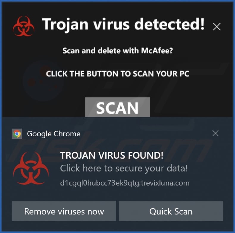 Ad delivered by the trevixluna[.]com webpage