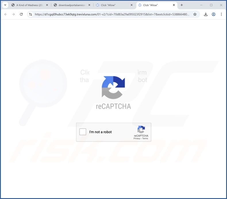 trevixluna[.]com pop-up redirects