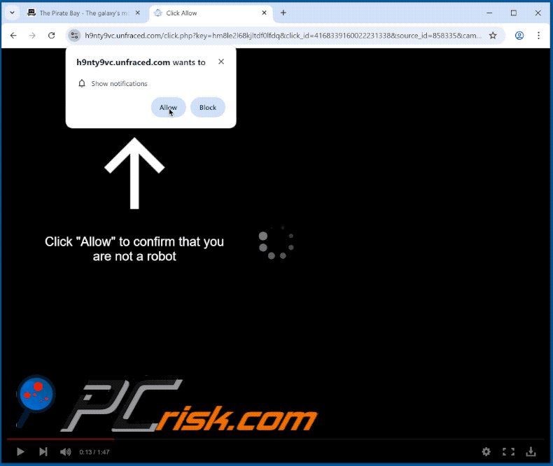 unfraced[.]com website appearance (GIF)