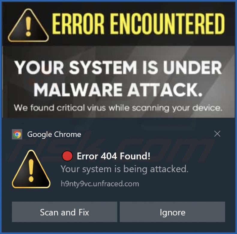 Ad delivered by the unfraced[.]com webpage