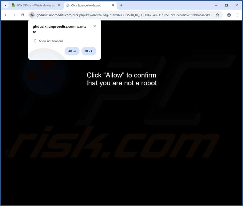 unproediss[.]com ads