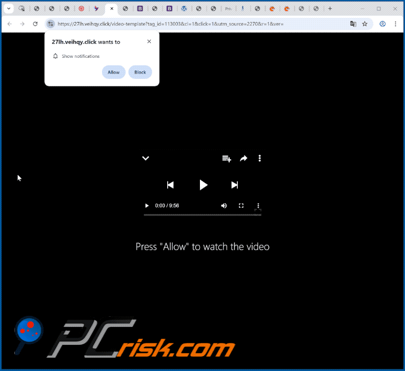 veihqy[.]click website appearance (GIF)