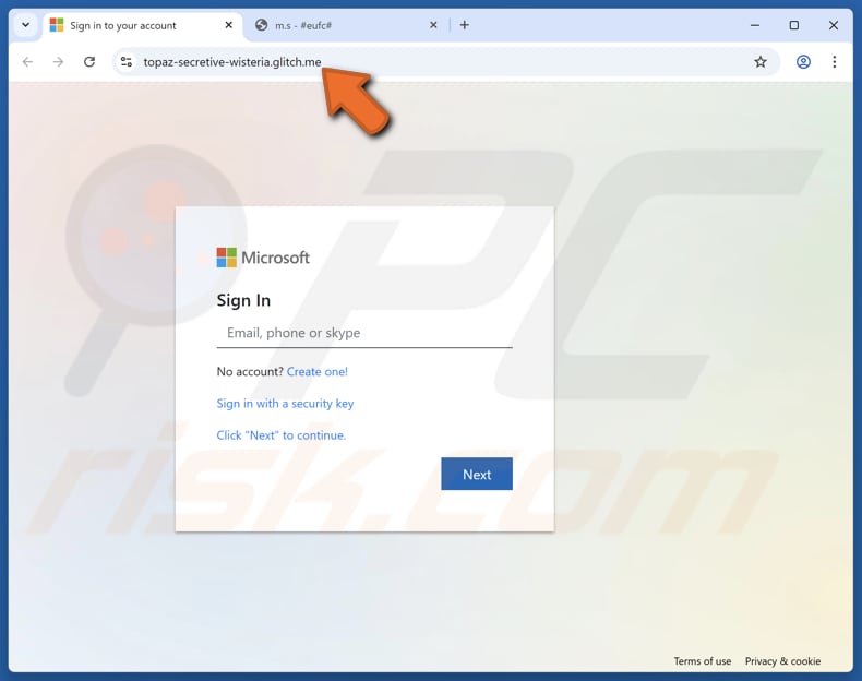Virus Intrusion Into Our Office 365 Webmail Server Scam website included in the email