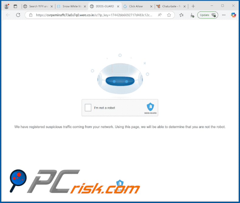 wers.co[.]in website appearance (GIF)