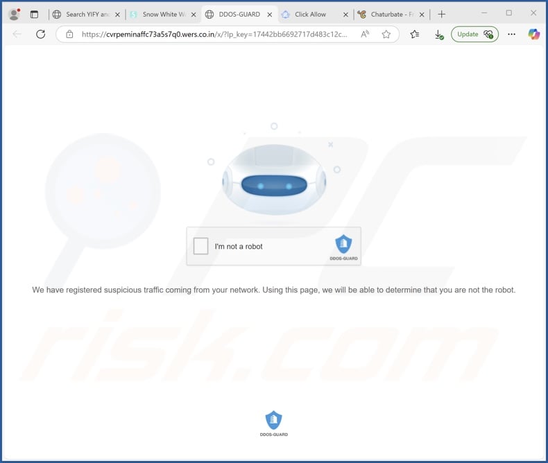 wers.co[.]in pop-up redirects