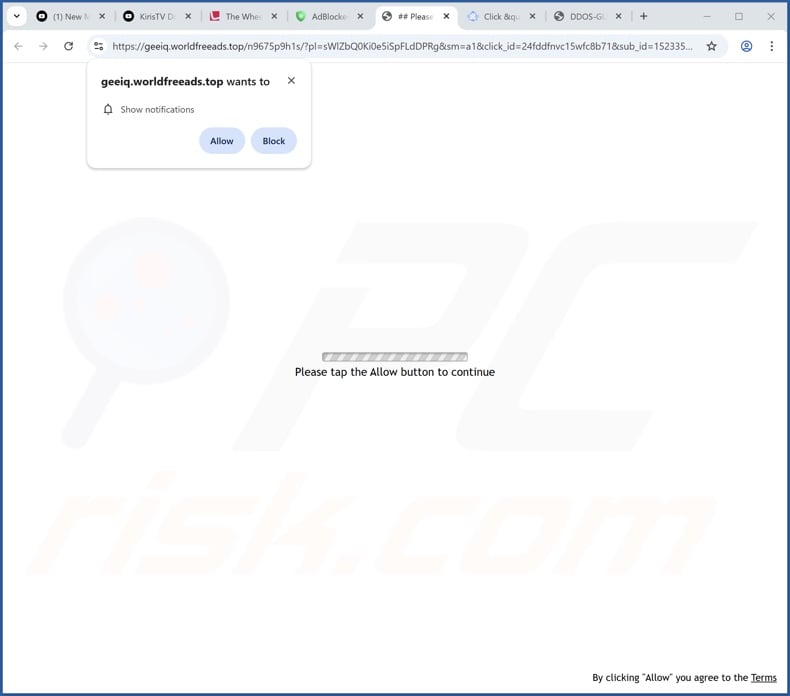 worldfreeads[.]top pop-up redirects