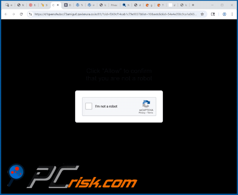 zavixnura.co[.]in website appearance (GIF)