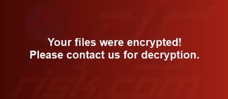 Ziver ransomware wallpaper