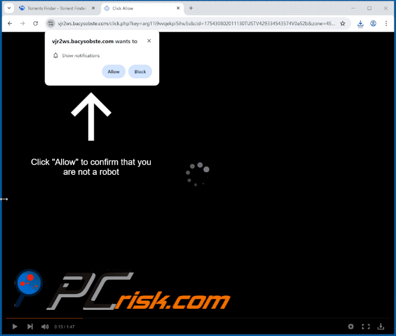 bacysobste[.]com website appearance (GIF)