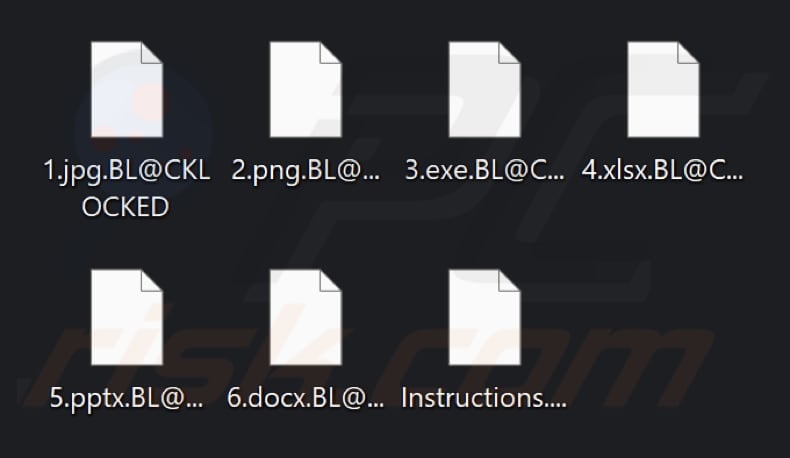 Files encrypted by Bl@ckLocker ransomware (.BL@CKLOCKED extension)