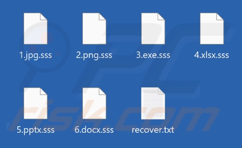 Files encrypted by Cephalus ransomware (.sss extension)