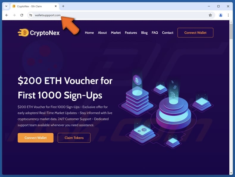 CryptoNex ETH Voucher scam
