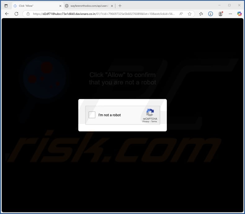 davixnaro.co[.]in ads