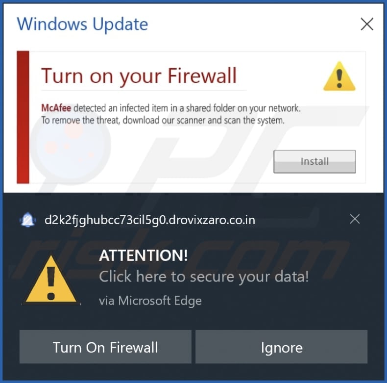 drovixzaro.co[.]in notification