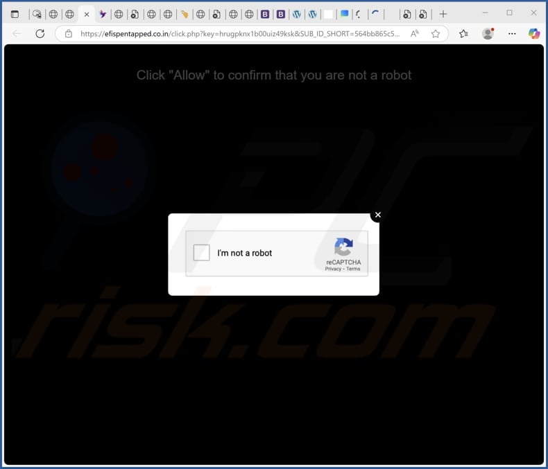 efispentapped.co[.]in ads