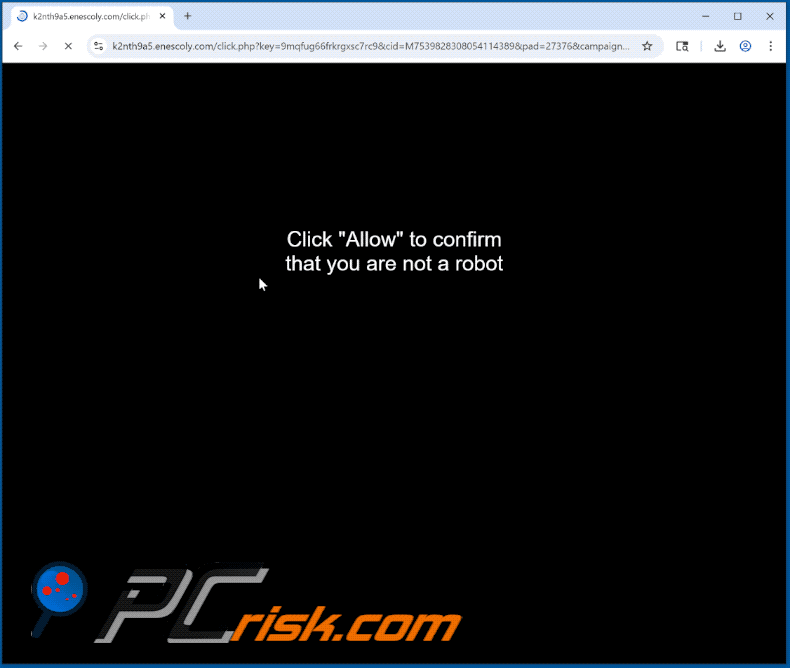 enescoly[.]com website appearance (GIF)